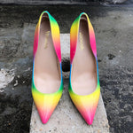 Rainbow Patent Leather Pumps